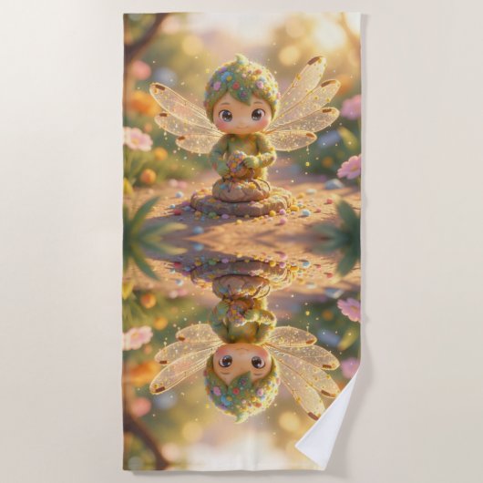 Dragonfly – Star Nectar of the Silent Night.5 ビーチタオル (正面)