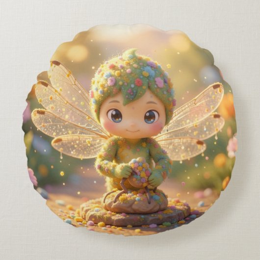 Dragonfly – Star Nectar of the Silent Night.5 ラウンドクッション (正面)
