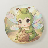 Dragonfly – Star Nectar of the Silent Night.7 ラウンドクッション (裏面)