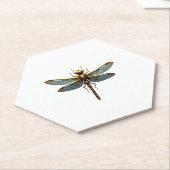 Dragonfly Steam Punk Insect Art Engineer Steampunk ペーパーコースター (アングル)