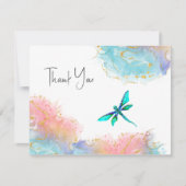 Dragonfly Thank You Note Card ノートカード (正面)
