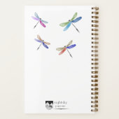 Dragonfly Watercolor Notebook ノートブック (裏面)