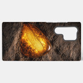 Dragonfly Wing in Amber Samsung Galaxyケース (裏面横)