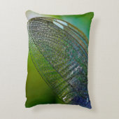 Dragonfly wings nature close insect アクセントクッション (裏面(縦))