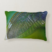 Dragonfly wings nature close insect アクセントクッション (裏面)