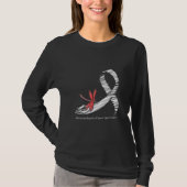 Dragonfly Zebra Ribbon Neuroendocrine Cancer Aware Tシャツ (正面)
