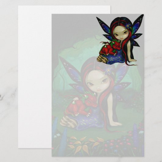 "Dragonling庭I"の文房具 便箋 (正面/裏面)