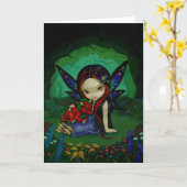 「Dragonling Garden I」グリーティングカード カード (黄色い花)