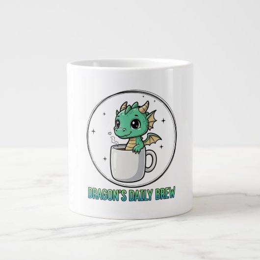 Dragon's Daily Brew ジャンボコーヒーマグカップ (正面)