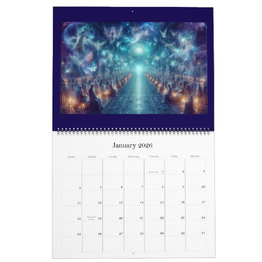 Dragons, & Desolate landscapes カレンダー (1月 2026)