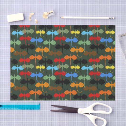 Dragons Green Flight Fantasy 薄葉紙 (クラフト)