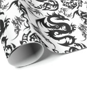 Dragons outline pattern 05.b.DOLP01 ラッピングペーパー (ロールコーナー)