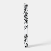 Dragons outline pattern 05.b.DOLP01 iPhoneケース (左側面)