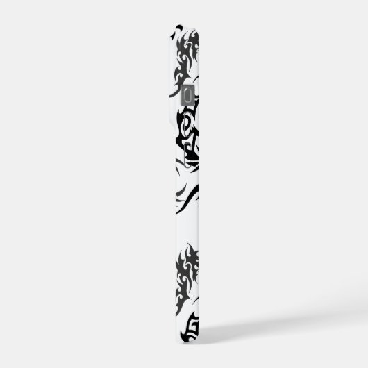 Dragons outline pattern 05.b.DOLP01 iPhoneケース (左側面)