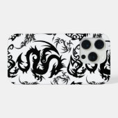 Dragons outline pattern 05.b.DOLP01 iPhoneケース (裏面横)