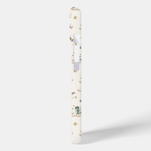 Dragons - Teal and Gold Dragon iPhone Case Case-Mate iPhoneケース (裏面 / 左)