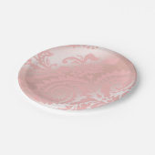 Dragontailのペイズリー金属|のピンク ペーパープレート (アングル)