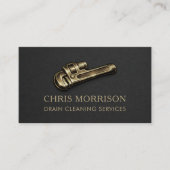 Drain Cleaning Service Wrench Professional 名刺 (正面)