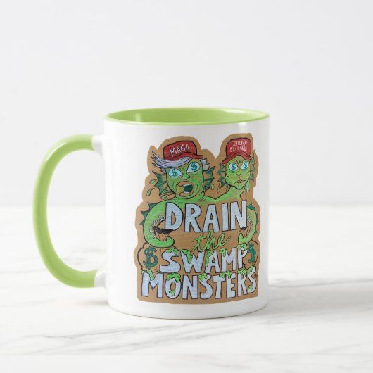 Drain the Swamp Monsters Mug マグカップ (左)