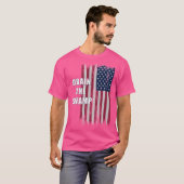 Drainhe Swamp President Donaldrump Distressed Flag Tシャツ (正面フル)
