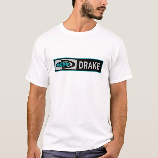 DRAKEアマチュアHamラジオロゴ Tシャツ (正面)