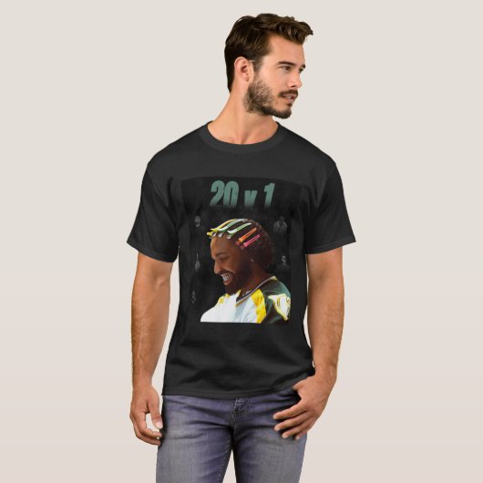 Drake 20 V 1ステッカー Tシャツ (正面フル)
