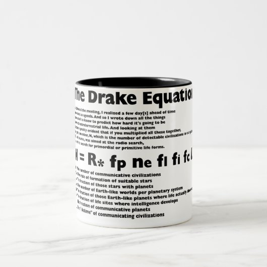 Drake_Equation ツートーンマグカップ (中央)