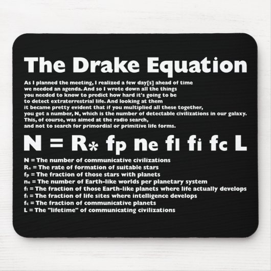 Drake_Equation マウスパッド (正面)