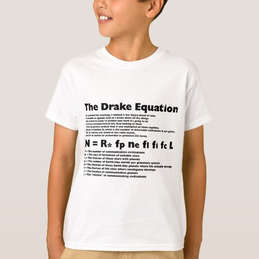 Drake_Equation Tシャツ (正面)