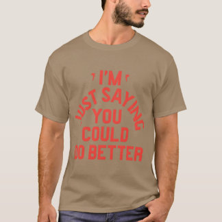 DRAKE JUST SAYING YOU COULD DO BETTER グレー スリム ネ Tシャツ