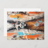 Drama Lama Personalisierbar Funky Hipster Niedlich ポストカード (正面/裏面)