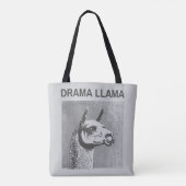 Drama Llama Funny Tote Bag トートバッグ (裏面)