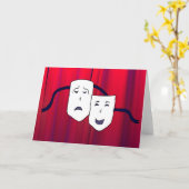 Drama Masksカード カード (黄色い花)