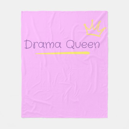 Drama Queen フリースブランケット (正面)