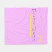Drama Queen フリースブランケット (正面(横))