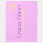 Drama Queen フリースブランケット (正面)