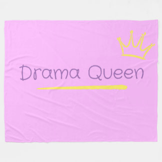 Drama Queen フリースブランケット