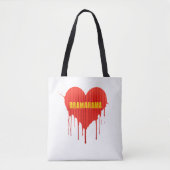 Drama Queen Dramarama bleeding heart women’s トートバッグ (正面)