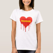 Drama Queen Dramarama bleeding heart women's Tシャツ (正面)