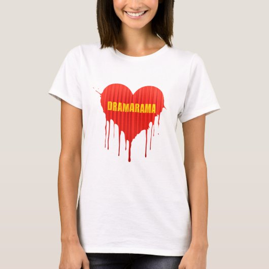 Drama Queen Dramarama bleeding heart women's Tシャツ (正面)