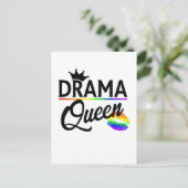 Drama Queen | LGBTQ Pride ポストカード (スタンド正面)