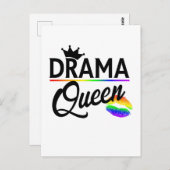 Drama Queen | LGBTQ Pride ポストカード (正面/裏面)