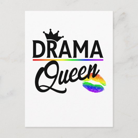 Drama Queen | LGBTQ Pride ポストカード (正面)