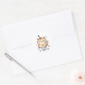 Dramatic Cat Crying Party Sticker - Relatable Humo ラウンドシール (封筒)
