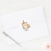 Dramatic Cat Crying Party Sticker - Relatable Humo ラウンドシール (封筒)