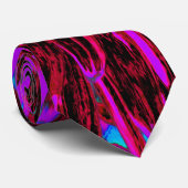 Dramatic Crimson Red, Purple and Black Dahlia ネクタイ (ロール)
