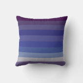 Dramatic Deep Blue & Burgundy Gradient Stripe Patt クッション (裏面)