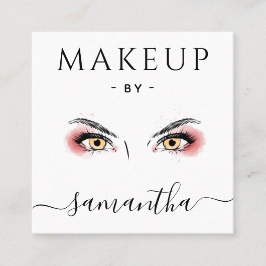 Dramatic Eye Makeup Artist  スクエア名刺 (正面)