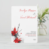 Dramatic Fall Wedding 招待状 (スタンド正面)