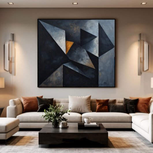 Dramatic Geometric Composition キャンバスプリント